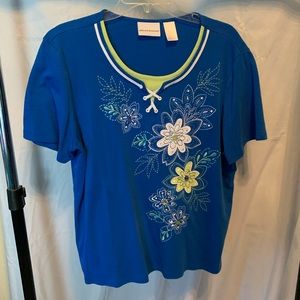 Alfred Dunner floral top size XL EUC